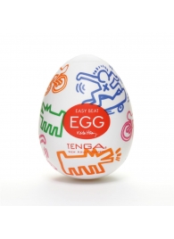 Мастурбатор-яйцо Keith Haring EGG STREET - Tenga - в Орехово-Зуево купить с доставкой