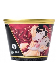 Массажная  свеча Sparkling Strawberry Wine с ароматом клубничного вина - 170 мл. - Shunga - купить с доставкой в Орехово-Зуево