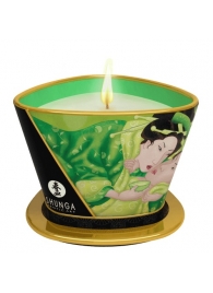 Массажная свеча Exotic Green Tea с ароматом зелёного чая - 170 мл. - Shunga - купить с доставкой в Орехово-Зуево