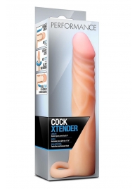 Телесная насадка на пенис Cock Xtender - 17,7 см. - Blush Novelties - в Орехово-Зуево купить с доставкой
