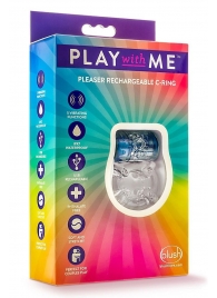 Фиолетовое эрекционное виброкольцо Pleaser Rechargeable C-Ring - Blush Novelties - в Орехово-Зуево купить с доставкой