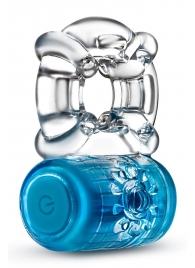 Синее эрекционное виброкольцо One Night Stand Vibrating C-Ring - Blush Novelties - в Орехово-Зуево купить с доставкой