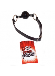Силиконовый черный кляп-шарик на ремне Black Ballgag - Erotic Fantasy - купить с доставкой в Орехово-Зуево