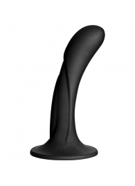 Черная изогнутая насадка Vac-U-Lock G-Spot - 16,5 см. - Doc Johnson - купить с доставкой в Орехово-Зуево