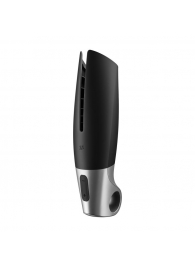 Черный мастурбатор с вибрацией Power Masturbator - Satisfyer - в Орехово-Зуево купить с доставкой