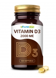Пищевая добавка SuperCaps VITAMIN D3 2000 ME - 120 капсул - SuperCaps - купить с доставкой в Орехово-Зуево
