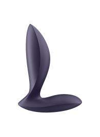 Фиолетовый анальный вибростимулятор Power Plug - Satisfyer - в Орехово-Зуево купить с доставкой