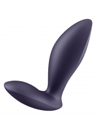 Фиолетовый анальный вибростимулятор Power Plug - Satisfyer - в Орехово-Зуево купить с доставкой