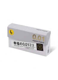 Презервативы Sagami Original 0.02 L-size увеличенного размера - 5 шт. - Sagami - купить с доставкой в Орехово-Зуево