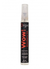 Оральный спрей ORGIE Wow! Strawberry Ice Blowjob Spray с охлаждающим и возбуждающим эффектом - 10 мл. - ORGIE - купить с доставкой в Орехово-Зуево