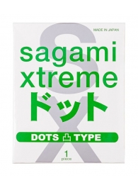Презерватив Sagami Xtreme Type-E с точками - 1 шт. - Sagami - купить с доставкой в Орехово-Зуево