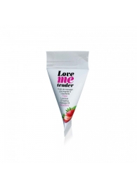Съедобное согревающее массажное масло Love Me Tender Strawberry с ароматом клубники - 10 мл. - Love to Love - купить с доставкой в Орехово-Зуево