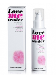 Съедобное согревающее массажное масло Love Me Tender Cotton Candy с ароматом сладкой ваты - 100 мл. - Love to Love - купить с доставкой в Орехово-Зуево