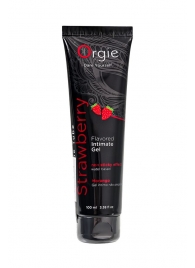 Интимный гель на водной основе Lube Tube Strawberry с клубничным вкусом - 100 мл. - ORGIE - купить с доставкой в Орехово-Зуево