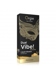 Съедобный гель Dual Vibe Pina Colada с эффектом вибрации и вкусом коктейля пина колада - 15 мл. - ORGIE - купить с доставкой в Орехово-Зуево
