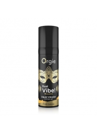 Съедобный гель Dual Vibe Pina Colada с эффектом вибрации и вкусом коктейля пина колада - 15 мл. - ORGIE - купить с доставкой в Орехово-Зуево