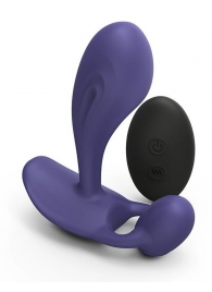 Темно-синий вибромассажер Witty P G Vibrator with Remote Control - Love to Love - в Орехово-Зуево купить с доставкой