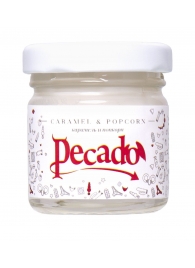 Массажная свеча Caramel   Popcorn - 35 мл. - Pecado - купить с доставкой в Орехово-Зуево