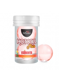 Лубрикант на масляной основе Hot Ball Plus с разогревающим эффектом (2 шарика по 3 гр.) - HotFlowers - купить с доставкой в Орехово-Зуево