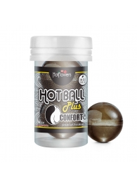 Анальный лубрикант на масляной основе Hot Ball Plus Conforto (2 шарика по 3 гр.) - HotFlowers - купить с доставкой в Орехово-Зуево