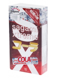 Ароматизированные презервативы Sagami Xtreme COLA - 10 шт. - Sagami - купить с доставкой в Орехово-Зуево