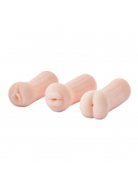 Набор из 3 мастурбаторов The Girl Next Door Tina - Dream Toys - в Орехово-Зуево купить с доставкой