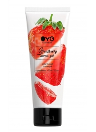 Лубрикант на водной основе OYO Aroma Gel Strawberry с ароматом клубники - 75 мл. - OYO - купить с доставкой в Орехово-Зуево
