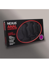 Набор из 3 массажеров простаты чёрного цвета NEXUS ANAL STARTER KIT - Nexus Range - в Орехово-Зуево купить с доставкой