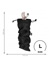 Черный мешочек для хранения игрушек Treasure Bag L - Satisfyer - купить с доставкой в Орехово-Зуево