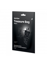 Черный мешочек для хранения игрушек Treasure Bag L - Satisfyer - купить с доставкой в Орехово-Зуево