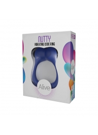 Синее эрекционное виброкольцо Nutty - Adrien Lastic - в Орехово-Зуево купить с доставкой