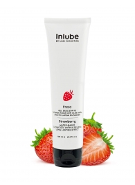 Лубрикант на водной основе Nuei Inlube с алоэ вера и ароматом клубники - 100 мл. - Nuei cosmetics - купить с доставкой в Орехово-Зуево
