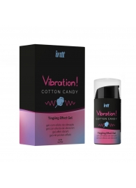 Жидкий вибратор Vibration Cotton Candy с ароматом сахарной ваты - 15 мл. - INTT - купить с доставкой в Орехово-Зуево