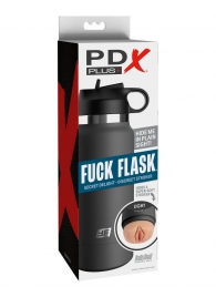 Серый мастурбатор в виде бутылки F*ck Flask - Pipedream - в Орехово-Зуево купить с доставкой