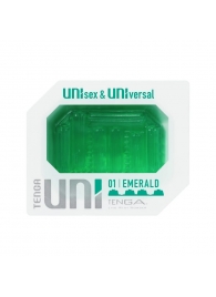 Зеленый мастурбатор-стимулятор Tenga Uni Emerald - Tenga - в Орехово-Зуево купить с доставкой