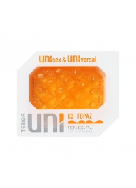 Оранжевый мастурбатор-стимулятор Tenga Uni Topaz - Tenga - в Орехово-Зуево купить с доставкой