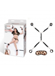 Леопардовая фиксация на матрас для рук и ног Classic Bedspreader - Lux Fetish - купить с доставкой в Орехово-Зуево