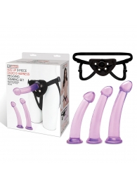 Тренировочный набор с тремя насадками Pegging Training Set - Lux Fetish - купить с доставкой в Орехово-Зуево