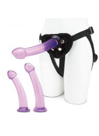 Тренировочный набор с тремя насадками Pegging Training Set - Lux Fetish - купить с доставкой в Орехово-Зуево