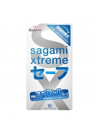 Презервативы Sagami Xtreme Ultrasafe с двойным количеством смазки - 10 шт. - Sagami - купить с доставкой в Орехово-Зуево