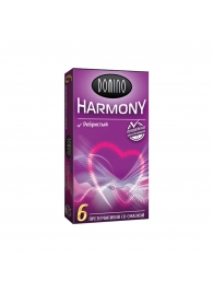 Презервативы с рёбрышками Domino Harmony - 6 шт. - Domino - купить с доставкой в Орехово-Зуево