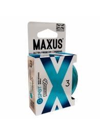 Презервативы Maxus G spot с двойной спиралью - 3 шт. - Maxus - купить с доставкой в Орехово-Зуево