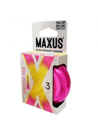 Ароматизированные презервативы Maxus Exotic Mix - 3 шт. - Maxus - купить с доставкой в Орехово-Зуево