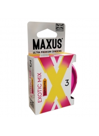 Ароматизированные презервативы Maxus Exotic Mix - 3 шт. - Maxus - купить с доставкой в Орехово-Зуево