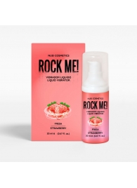 Жидкий вибратор Nuei Rock Me! с ароматом клубники - 20 мл. - Nuei cosmetics - купить с доставкой в Орехово-Зуево