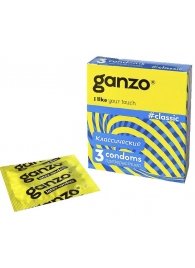 Классические презервативы с обильной смазкой Ganzo Classic - 3 шт. - Ganzo - купить с доставкой в Орехово-Зуево