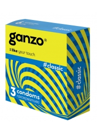 Классические презервативы с обильной смазкой Ganzo Classic - 3 шт. - Ganzo - купить с доставкой в Орехово-Зуево