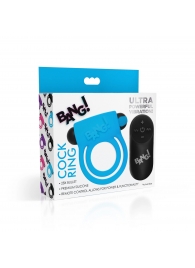 Голубое эрекционное виброкольцо 28X Remote Control Vibrating Cock Ring   Bullet - XR Brands - в Орехово-Зуево купить с доставкой