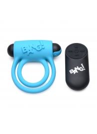 Голубое эрекционное виброкольцо 28X Remote Control Vibrating Cock Ring   Bullet - XR Brands - в Орехово-Зуево купить с доставкой