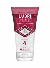 Интимный гель-смазка на водной основе Lubrimax Magic Cherry - 75 мл. - ИнтелБИО - купить с доставкой в Орехово-Зуево